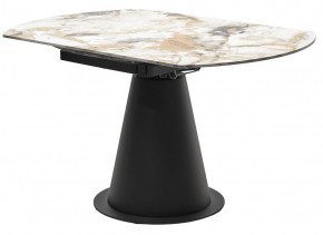 Стол TERAMO 135 GLOSS GRAND JADE SOLID CERAMIC, керамика, поворотн.механизм / Черный каркас, ®DISAUR в Белоярском - beloyarskiy.mebel24.online | фото 10