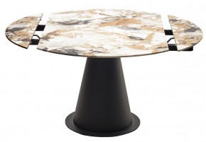 Стол TERAMO 135 GLOSS GRAND JADE SOLID CERAMIC, керамика, поворотн.механизм / Черный каркас, ®DISAUR в Белоярском - beloyarskiy.mebel24.online | фото 14