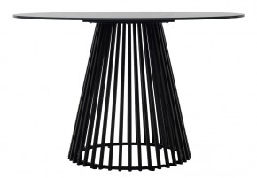 Стол TERNI 120 MATT BLACK MARBLE SOLID CERAMIC Черный мрамор матовый, керамика /Черн.каркас, ®DISAUR в Белоярском - beloyarskiy.mebel24.online | фото 7
