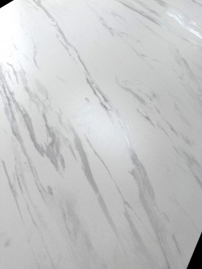 Стол VASTO 180 MARBLES KL-99 Белый мрамор матовый, итальянская керамика/ черный каркас, ®DISAUR в Белоярском - beloyarskiy.mebel24.online | фото 3