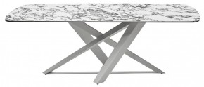 Стол VICENZA 220 BULGARI WHITE, керамика / белый, ®DISAUR в Белоярском - beloyarskiy.mebel24.online | фото 8