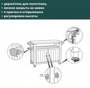 Столик для барбекю 207 Л (Unity XL 207L) в Белоярском - beloyarskiy.mebel24.online | фото 9