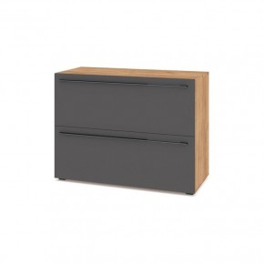 СТОУН С81 Комод (золотой дуб/графит) в Белоярском - beloyarskiy.mebel24.online | фото 1