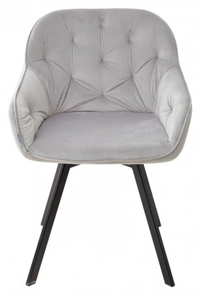Стул GALE 360 град. поворот. BLUVEL-03 LIGHT GREY, велюр/ черный каркас, М-City в Белоярском - beloyarskiy.mebel24.online | фото 3