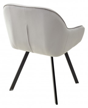 Стул GALE 360 град. поворот. BLUVEL-03 LIGHT GREY, велюр/ черный каркас, М-City в Белоярском - beloyarskiy.mebel24.online | фото 4