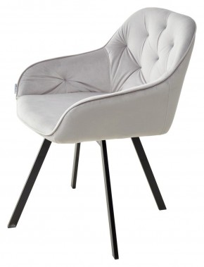 Стул GALE 360 град. поворот. BLUVEL-03 LIGHT GREY, велюр/ черный каркас, М-City в Белоярском - beloyarskiy.mebel24.online | фото 5