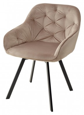 Стул GALE 360 град. поворот. BLUVEL-40 BEIGE, велюр/ черный каркас, М-City в Белоярском - beloyarskiy.mebel24.online | фото 1