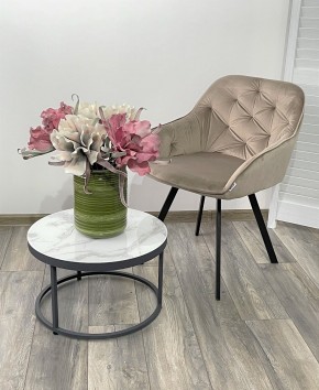 Стул GALE 360 град. поворот. BLUVEL-40 BEIGE, велюр/ черный каркас, М-City в Белоярском - beloyarskiy.mebel24.online | фото 2