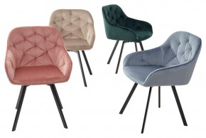 Стул GALE 360 град. поворот. BLUVEL-40 BEIGE, велюр/ черный каркас, М-City в Белоярском - beloyarskiy.mebel24.online | фото 3