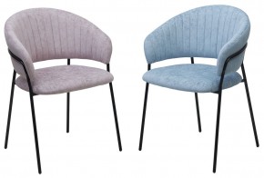 Стул ГЕММА, цвет RAIN 13 blue, велюр / черный каркас М-City в Белоярском - beloyarskiy.mebel24.online | фото 8
