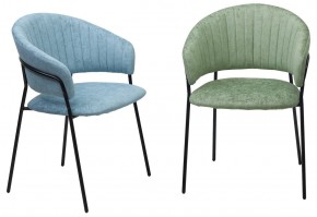 Стул ГЕММА, цвет RAIN 7 breeze, велюр / черный каркас М-City в Белоярском - beloyarskiy.mebel24.online | фото 6