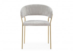 Стул на металлокаркасе Kamelia 1 light gray fabric / gold в Белоярском - beloyarskiy.mebel24.online | фото 3