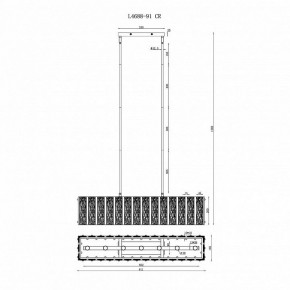 Светильник на штанге iLamp Panorama L4688-91 CR в Белоярском - beloyarskiy.mebel24.online | фото 2