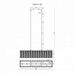 Светильник на штанге iLamp Panorama L4688-91 SGD в Белоярском - beloyarskiy.mebel24.online | фото 2