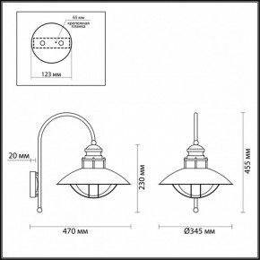 Светильник на штанге Odeon Light Dante 4164/1WA в Белоярском - beloyarskiy.mebel24.online | фото 5