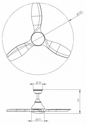 Светильник с вентилятором Sonex VIVA LED 7702/24L в Белоярском - beloyarskiy.mebel24.online | фото 5