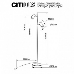 Торшер Citilux Twin CL809010N в Белоярском - beloyarskiy.mebel24.online | фото 5