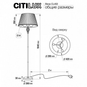 Торшер Citilux Вена CL402933 в Белоярском - beloyarskiy.mebel24.online | фото 5