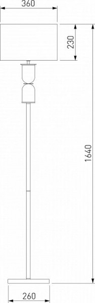 Торшер Eurosvet Caprera 01154/1 никель в Белоярском - beloyarskiy.mebel24.online | фото 2