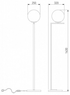 Торшер Eurosvet Shape 01214/1 хром в Белоярском - beloyarskiy.mebel24.online | фото 3