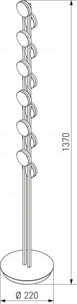 Торшер Eurosvet Tapioca 90332/12 черный в Белоярском - beloyarskiy.mebel24.online | фото 4
