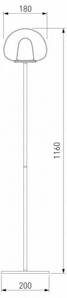 Торшер Eurosvet Twice 90327/1 черный в Белоярском - beloyarskiy.mebel24.online | фото