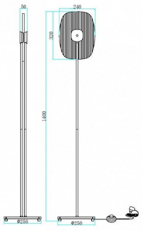 Торшер Maytoni Eclipse MOD152FL-L1BK в Белоярском - beloyarskiy.mebel24.online | фото 2