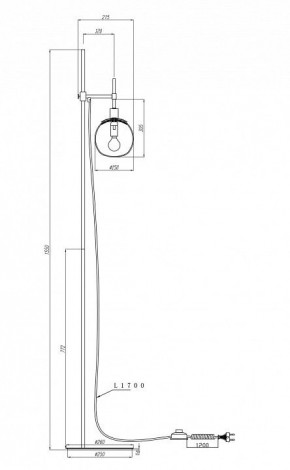 Торшер Maytoni Erich MOD221-FL-01-N в Белоярском - beloyarskiy.mebel24.online | фото 3