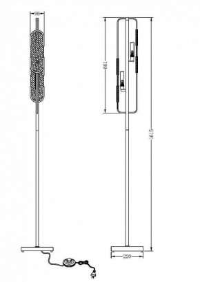 Торшер Maytoni Marmo MOD099FL-02G в Белоярском - beloyarskiy.mebel24.online | фото 2