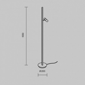 Торшер Maytoni Thin MOD395FL-L28BS3K в Белоярском - beloyarskiy.mebel24.online | фото 4