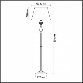 Торшер Odeon Light Gaellori 3393/1F в Белоярском - beloyarskiy.mebel24.online | фото 3