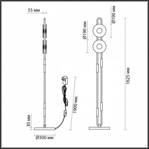 Торшер Odeon Light Magnet 5407/23FL в Белоярском - beloyarskiy.mebel24.online | фото 4