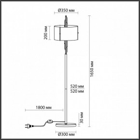 Торшер Odeon Light Margaret 4895/3F в Белоярском - beloyarskiy.mebel24.online | фото 5