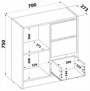 Тумба комбинированная Т-1 в Белоярском - beloyarskiy.mebel24.online | фото 4