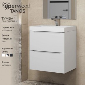 Тумба под раковину Uperwood Tanos 60 см, подвесная, белая матовая в Белоярском - beloyarskiy.mebel24.online | фото 5