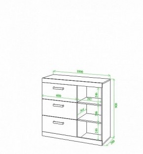 Тумба Toivo Км100 в Белоярском - beloyarskiy.mebel24.online | фото 2