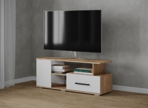 Тумба ТВ Парус-4 Дуб крафт золотой/Белый в Белоярском - beloyarskiy.mebel24.online | фото