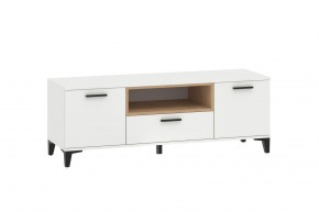 Тумба ТВА НМ 013.43 "Bergen" (Белый/Дуб бунратти) в Белоярском - beloyarskiy.mebel24.online | фото