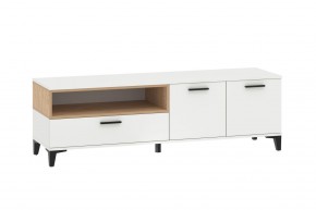 Тумба ТВА НМ 013.44 "Bergen" (Белый/Дуб бунратти) в Белоярском - beloyarskiy.mebel24.online | фото