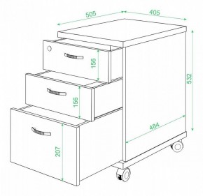 Тумбочка Домино нельсон ТС-2 в Белоярском - beloyarskiy.mebel24.online | фото 2