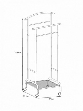 Вешалка для костюма Римини 2М в Белоярском - beloyarskiy.mebel24.online | фото 4