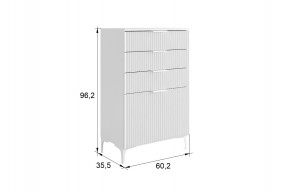ЗЕФИР Гостиная К2 (белое дерево/черный муар) в Белоярском - beloyarskiy.mebel24.online | фото 2
