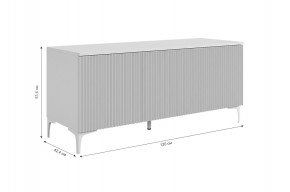 ЗЕФИР Гостиная К2 (белое дерево/черный муар) в Белоярском - beloyarskiy.mebel24.online | фото 4
