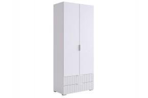 ЗЕФИР Шкаф двухдверный 120.01 (белый муар) в Белоярском - beloyarskiy.mebel24.online | фото