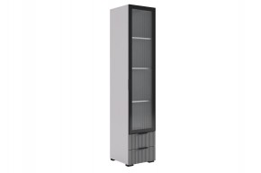 ЗЕФИР Шкаф однодверный 107.03 (серый) в Белоярском - beloyarskiy.mebel24.online | фото