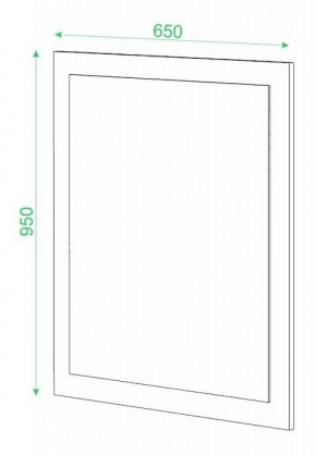 Зеркало настенное Домино в Белоярском - beloyarskiy.mebel24.online | фото 2